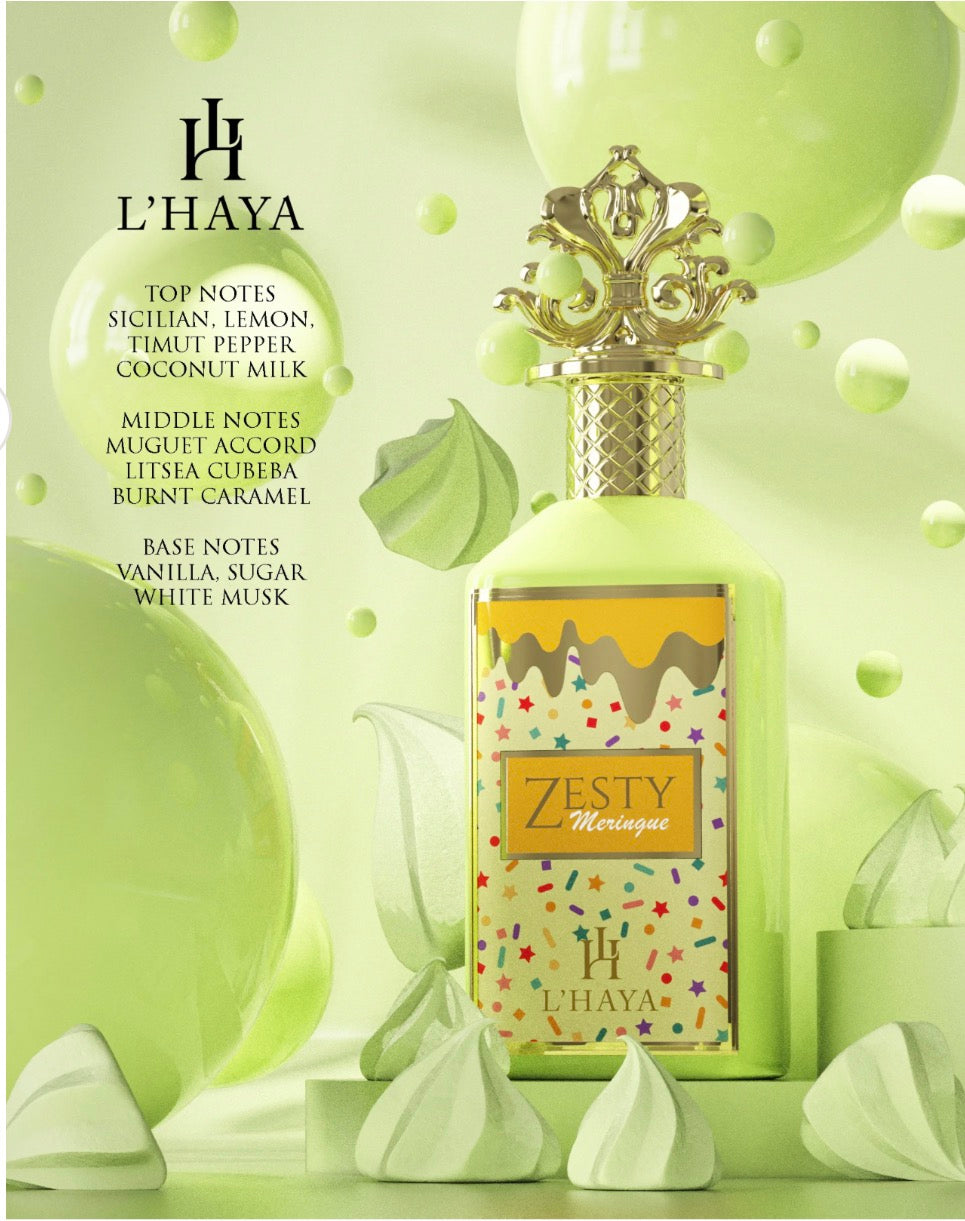 L’HAYA- ZESTY MERINGUE- EXTRAIT DE PARFUM