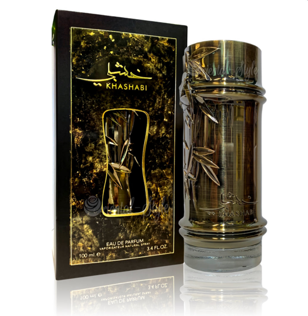 Lattafa Perfumes Khashabi Eau de Parfum Spray for Men, 3.4 Ounce