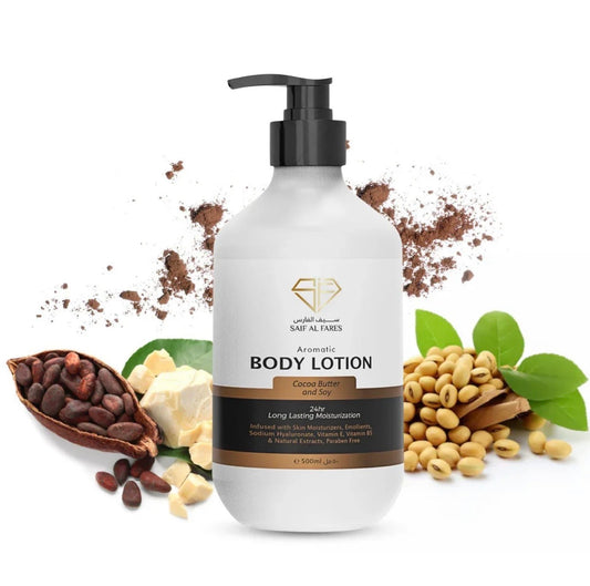 AROMATIC BODY LOTION COCOA BUTTER AND SOY 500ML